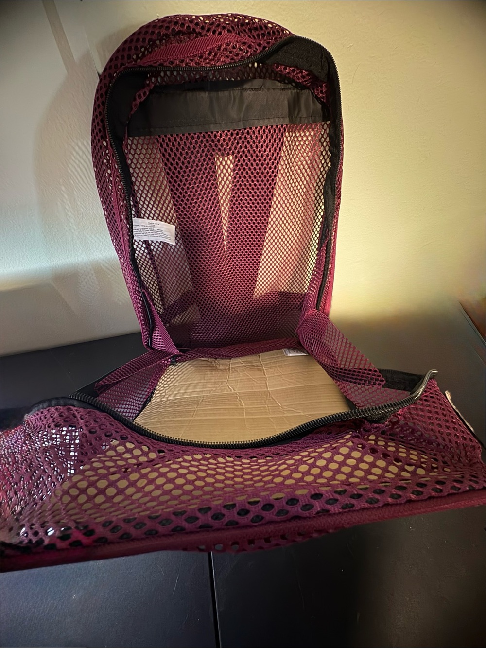 Summit Ridge Mesh Backpack - Burgundy NWT - Picture 5 of 5